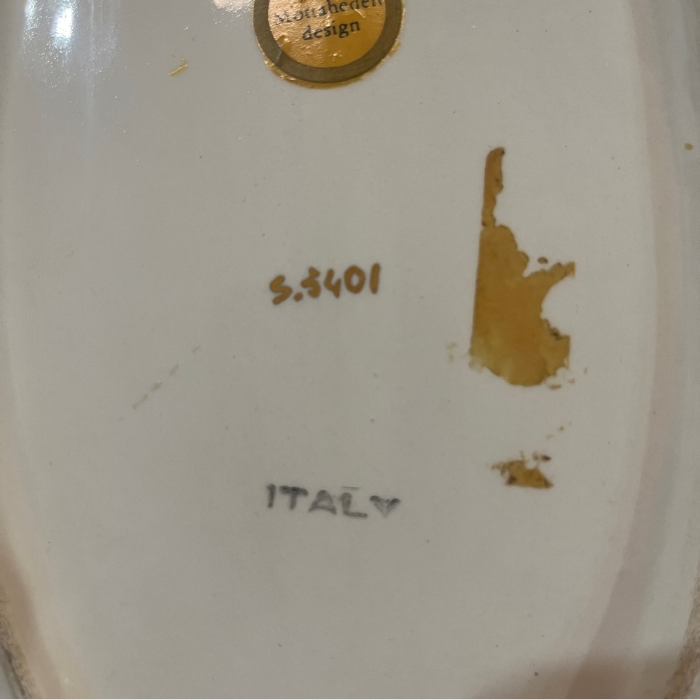 VTG Vintage Mottahedeh Designs Oval Plates - Gold Trim S.5401 Set of 2 - Picture 8 of 16